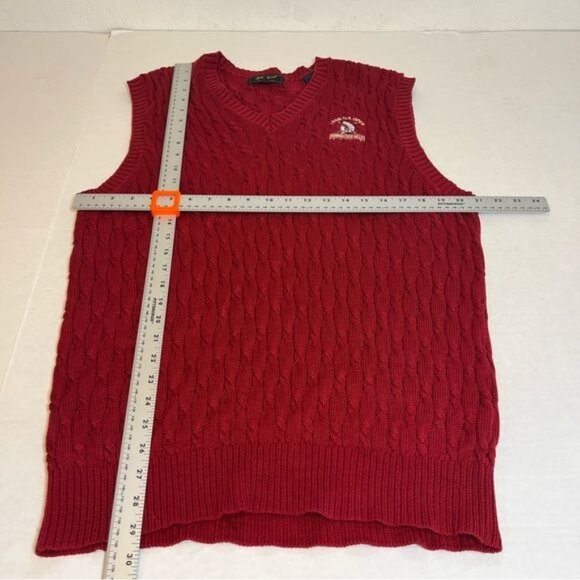 Bobby Jones Vintage Men’s Golf Sweater Vest 2004 US Open Shinnecock Red Size XL - Picture 7 of 7